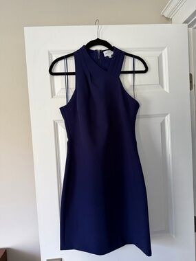 Milly Midnight Navy Halter Shift Dress
